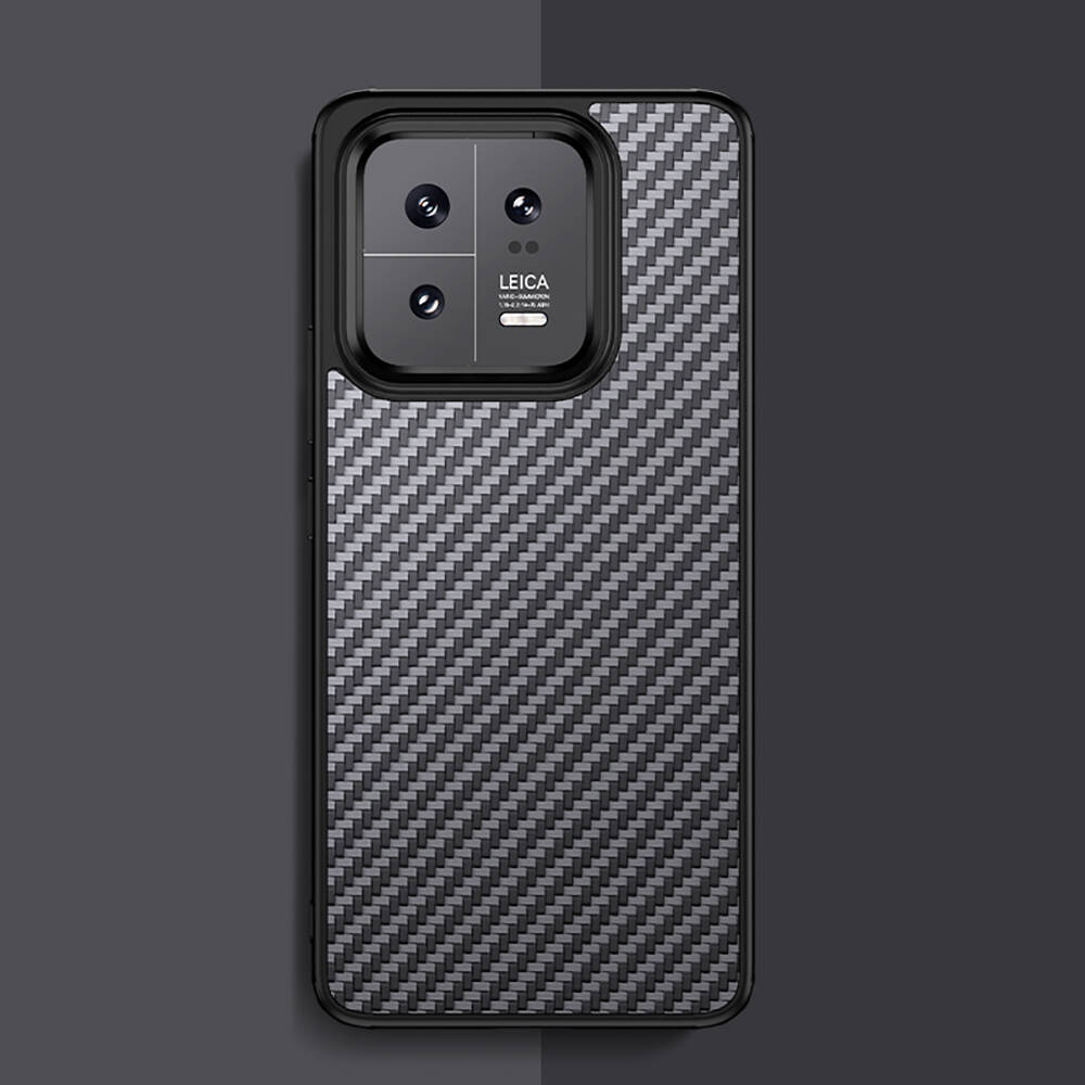 Xiaomi Mi 13 Pro Uyumlu Kılıf Aramid Karbon Fiber Magsafe Özellikli Wlons Radison Kapak - 22