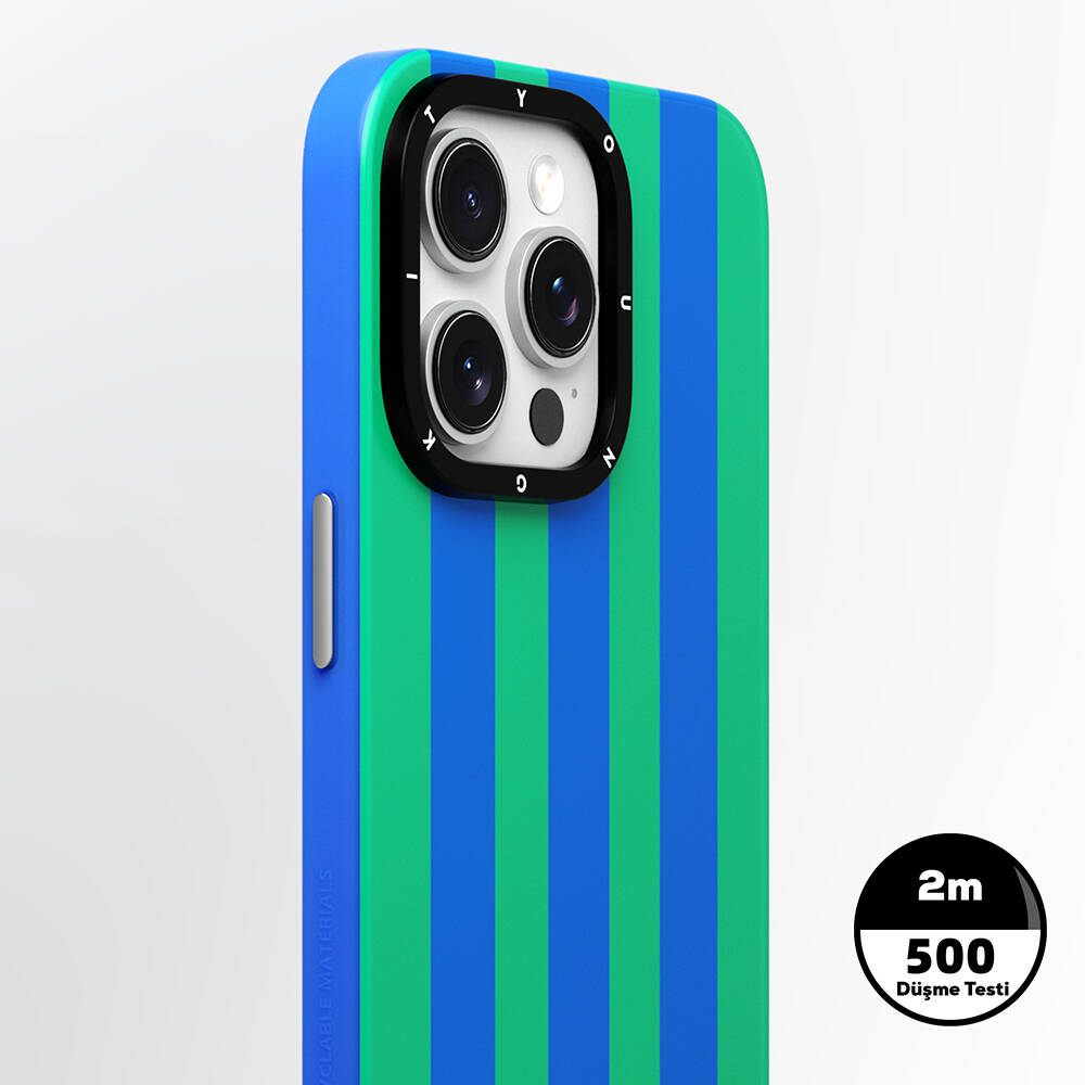 Apple iPhone 15 Pro Max Uyumlu Kılıf Magsafe Şarj Özellikli Youngkit Striped Piano Keys Serisi Kapak - 4