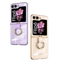 Samsung Galaxy Z Flip 6 Uyumlu Kılıf Zore Yüzüklü Kıpta Kapak - 12