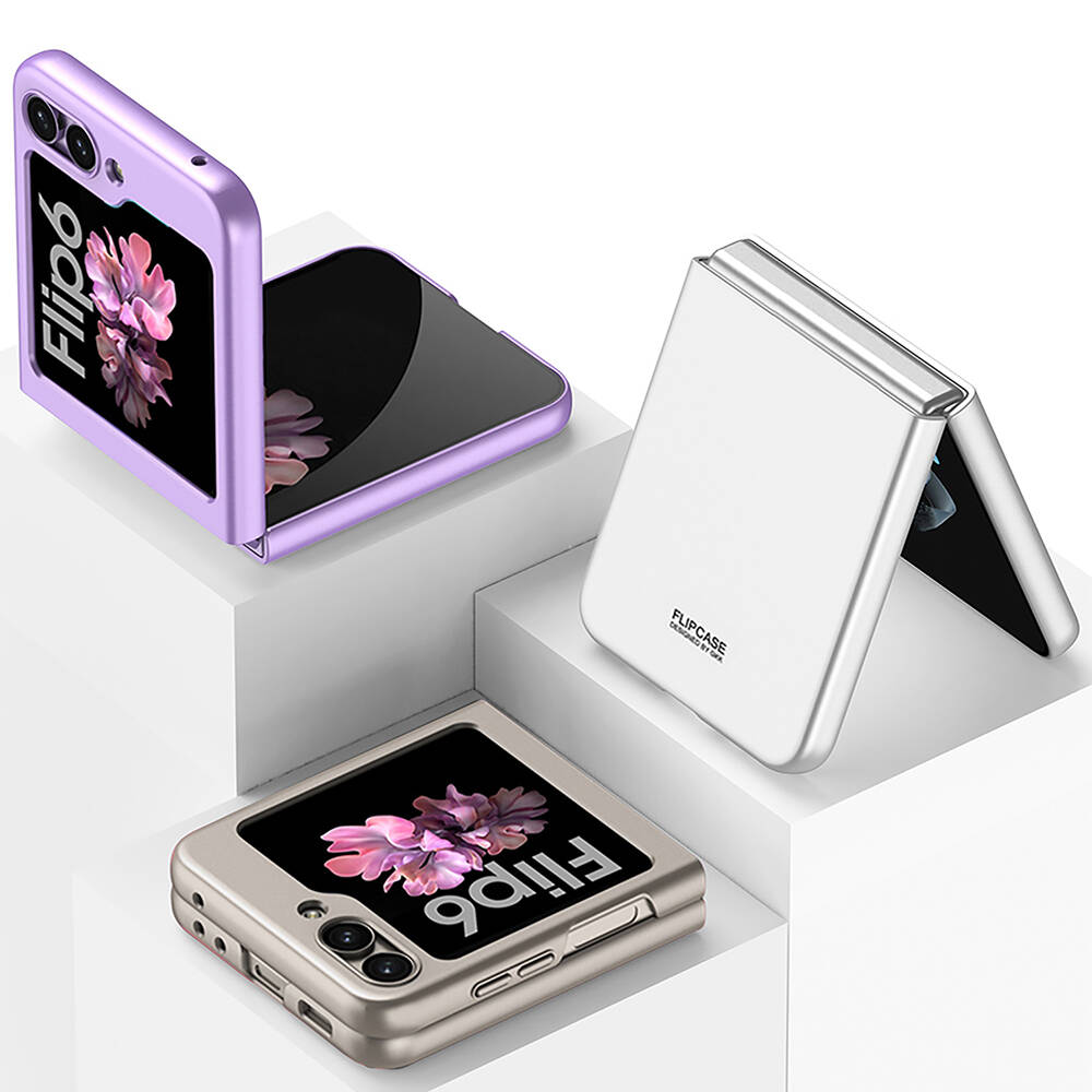 Samsung Galaxy Z Flip 6 Uyumlu Kılıf Zore Sert Kıpta Kapak - 2