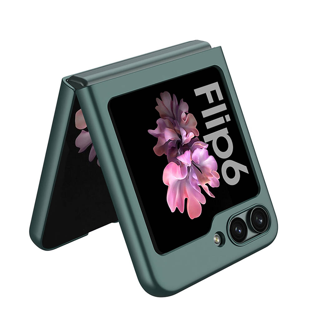 Samsung Galaxy Z Flip 6 Uyumlu Kılıf Zore Sert Kıpta Kapak - 5