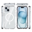 iPhone 15 Kapak Magsafe Şarj Özellikli Airbagli Şeffaf Zore İncek Kapak - 2