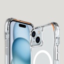 iPhone 15 Kapak Magsafe Şarj Özellikli Airbagli Şeffaf Zore İncek Kapak - 7