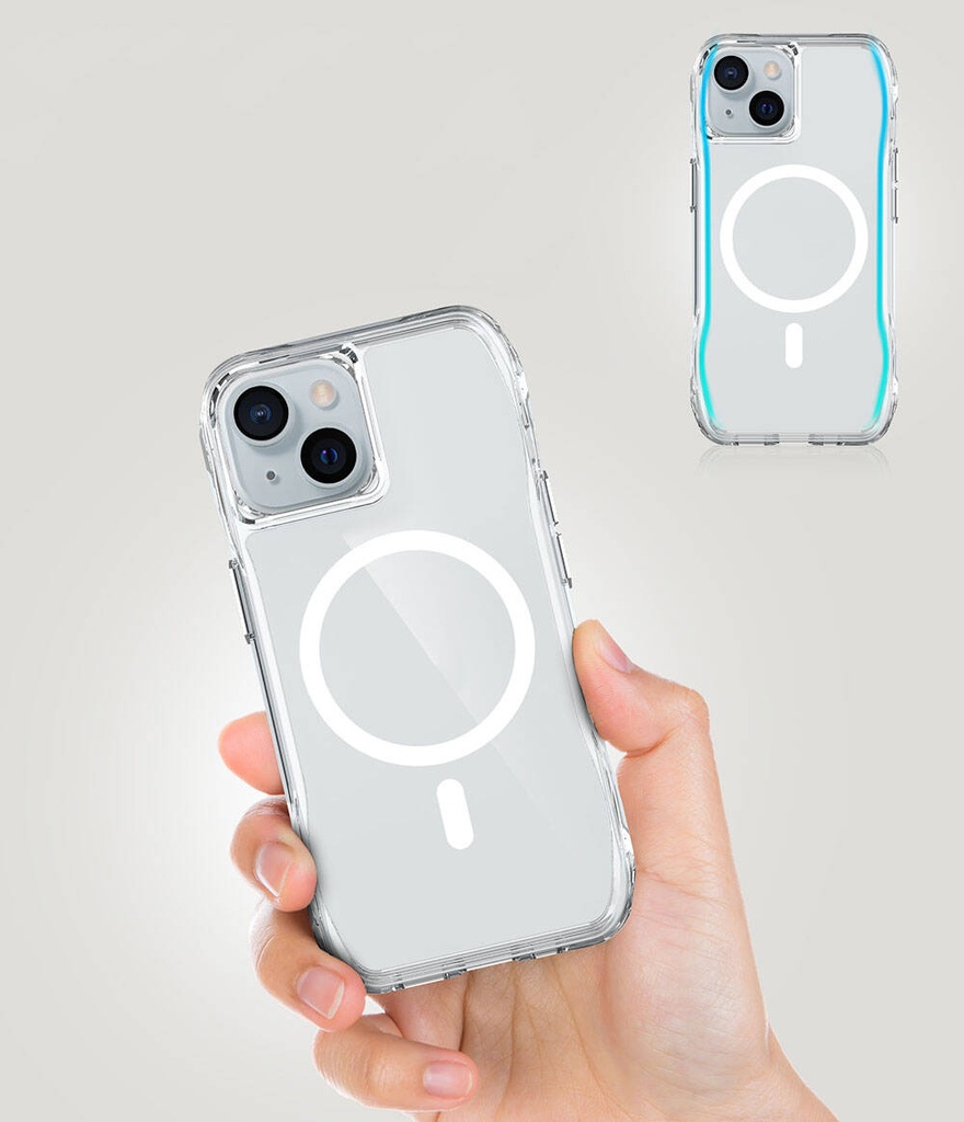 iPhone 15 Kapak Magsafe Şarj Özellikli Airbagli Şeffaf Zore İncek Kapak - 9