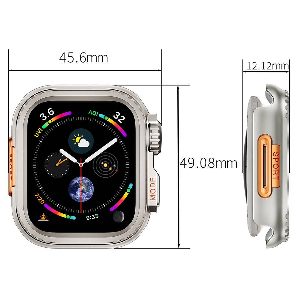 Apple Watch 44mm to Apple Watch Ultra 49mm Uyumlu Kasa Dönüştürücü Zore Watch Gard 33 - 1