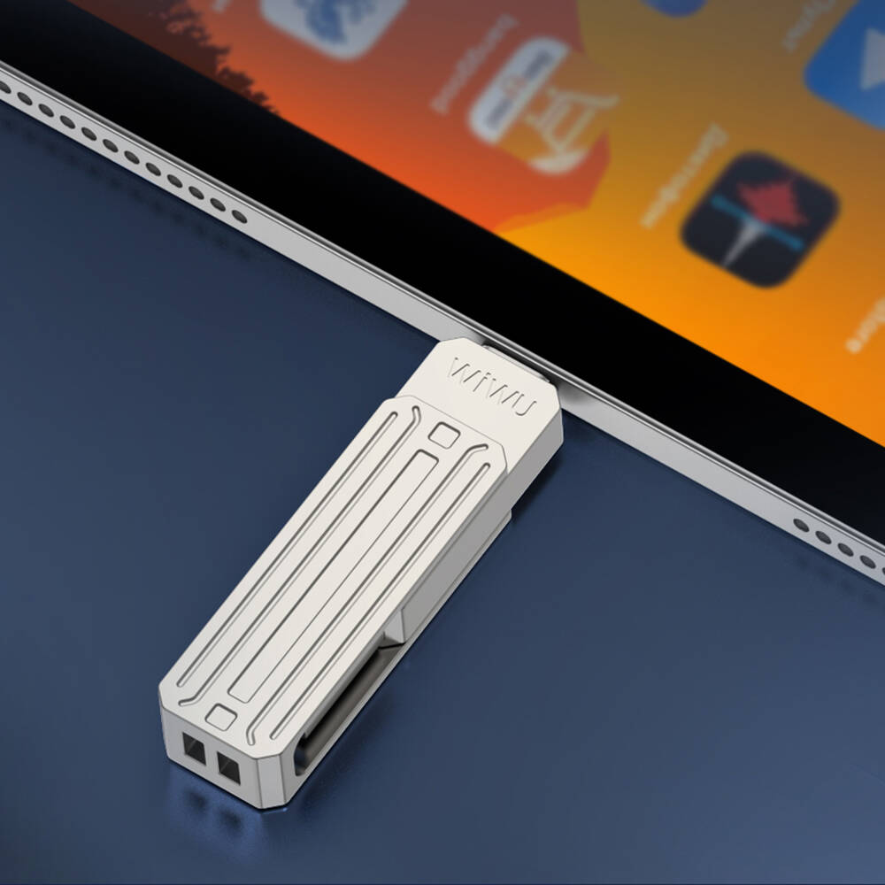 Wiwu Wi-FD001 3in1 USB3.2 Sürücü Disk USB-A + Lightning + Type-C OTG 64 GB - 15