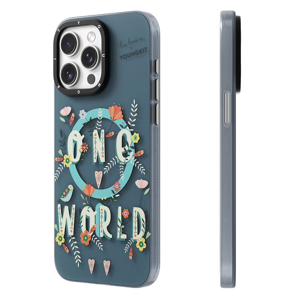 Apple iPhone 14 Pro Max Uyumlu Kılıf Magsafe Şarj Özellikli Bee Brown Tasarımlı Youngkit Colorful Life Serisi Kapak - 3