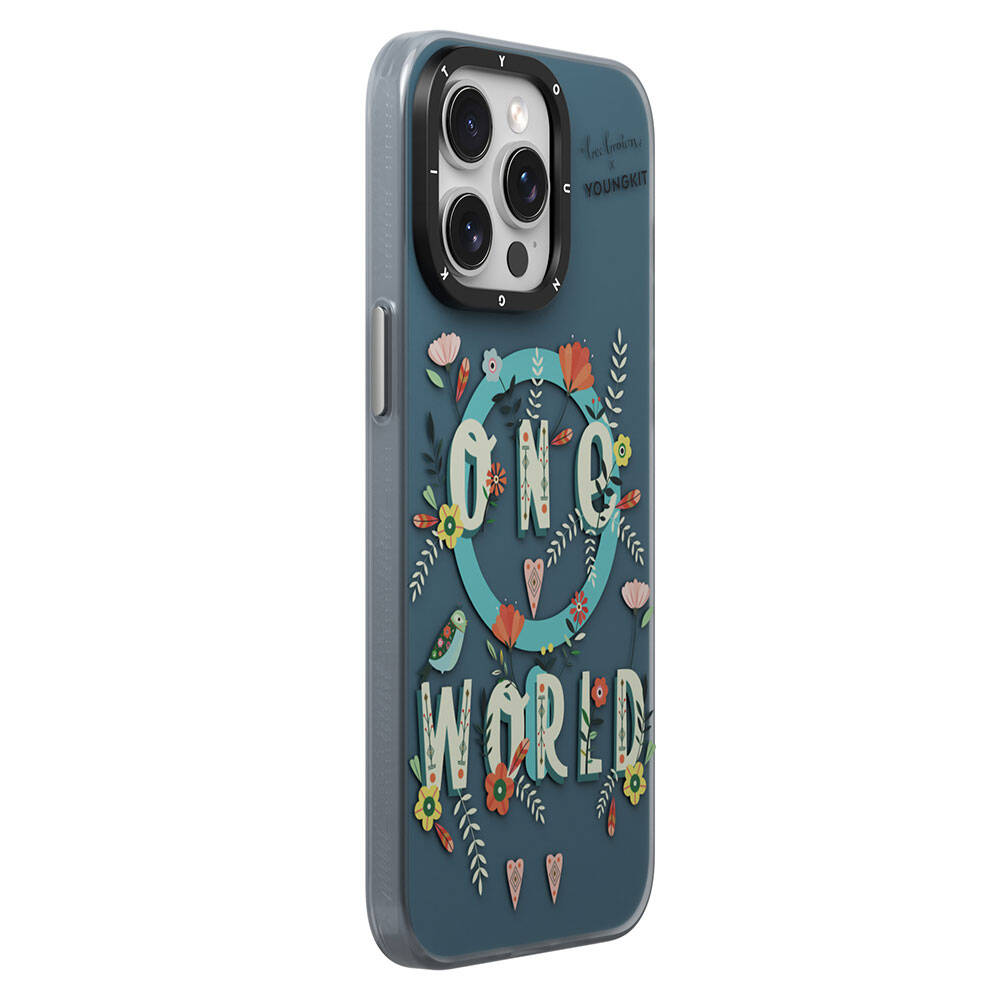 Apple iPhone 15 Pro Max Uyumlu Kılıf Magsafe Şarj Özellikli Bee Brown Tasarımlı Youngkit Colorful Life Serisi Kapak - 1