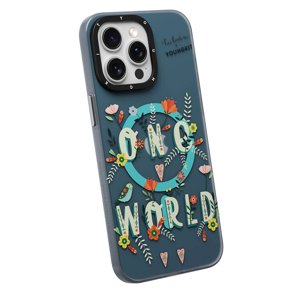 Apple iPhone 15 Pro Max Uyumlu Kılıf Magsafe Şarj Özellikli Bee Brown Tasarımlı Youngkit Colorful Life Serisi Kapak - 3