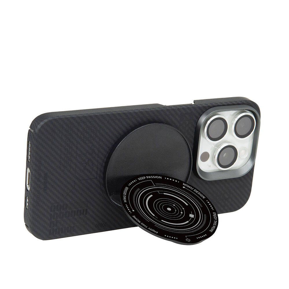 Wiwu B2 Magsafe Magnetik Özellikli Keep Passion Tasarımlı Parmak Ring Stand - 2