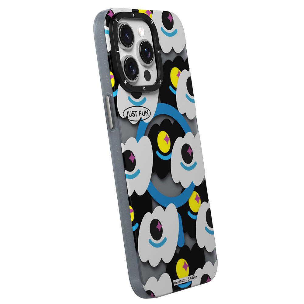 Apple iPhone 15 Pro Uyumlu Kılıf Magsafe Şarj Özellikli Youngkit Happy View Serisi Kapak - 2