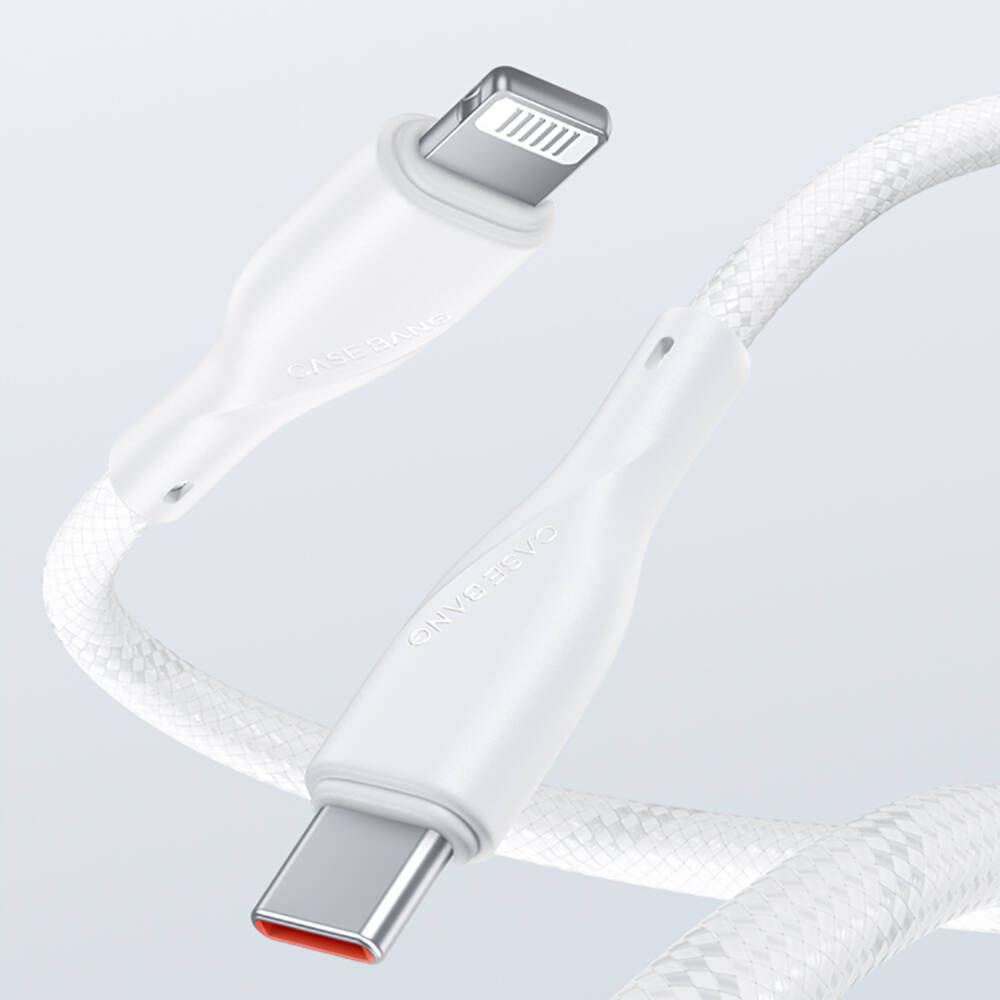 Casebang Type-C To Lightning Hızlı Şarj Özellikli Örgülü 27W PD Kablo 1m - 5