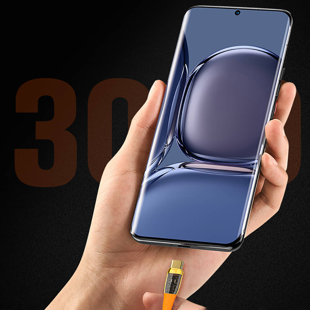 Recci RTC-P19CC Amber Serisi Type-C to Type-C PD 100W Şeffaf Tasarım Şarj ve Data Kablosu 1.5M - 5