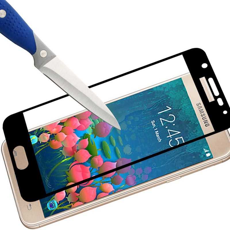 Samsung Galaxy A7 2017 Uyumlu Zore Kenarları Kırılmaya Dayanıklı Cam Ekran Koruyucu