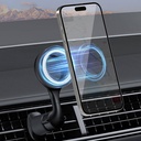 Recci RHO-C42 Magsafe Magnetik 360° Dönebilen Havalandırma Tasarım Araç Telefon Tutucu - 7