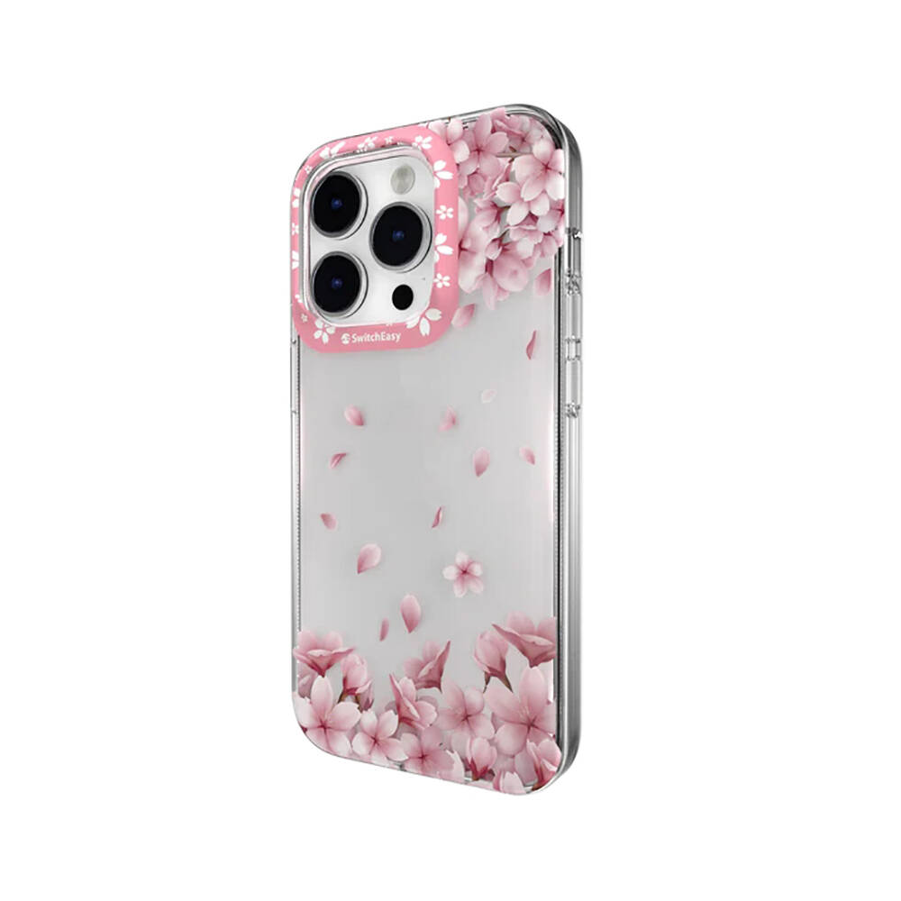 Apple iPhone 14 Pro Max Uyumlu Kılıf Çift IMD Baskılı Lisanslı Switcheasy Artist Sakura Kapak - 1