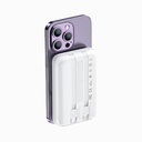 Recci RPB-W10 Polaris Serisi Çift Kablolu LED Dijital Göstergeli Wireless Powerbank 15W 10000mAh - 3