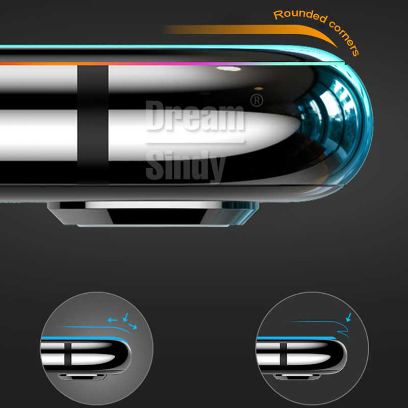 Samsung Galaxy A8 2018 Uyumlu Zore Kenarları Kırılmaya Dayanıklı Cam Ekran Koruyucu - 3