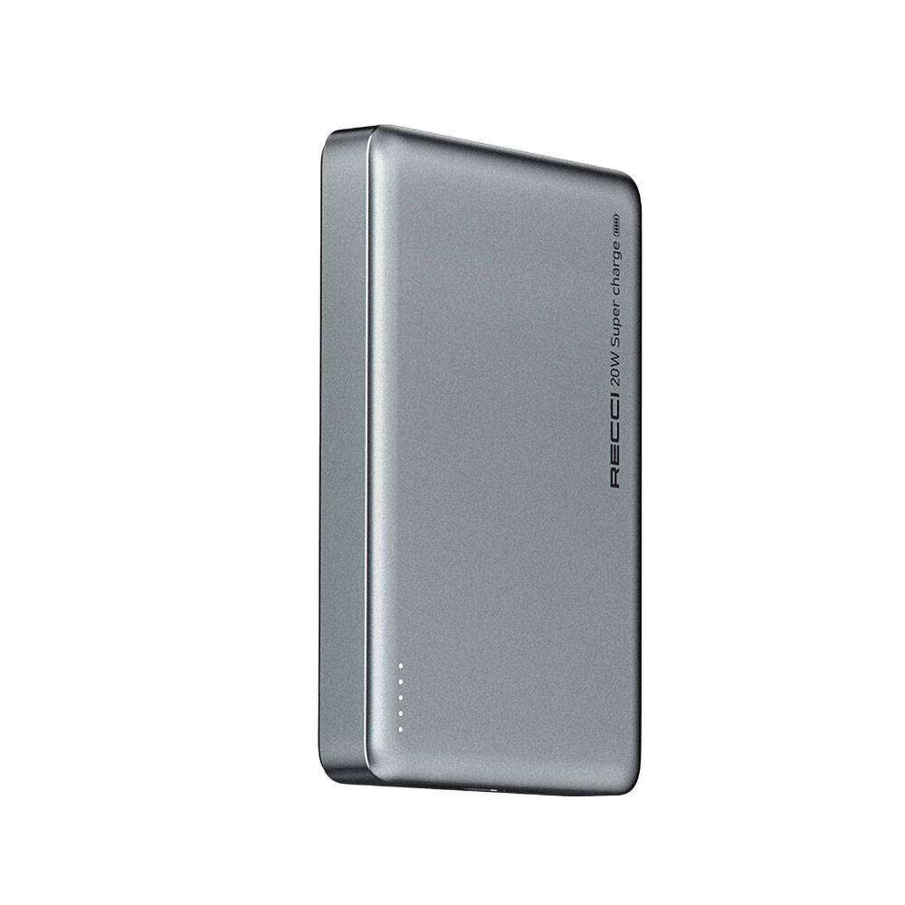 Recci RPB-W26 Armor Serisi Ultra İnce PD 20W Hızlı Şarj Özellikli Wireless Powerbank 15W 10000mAh - 4