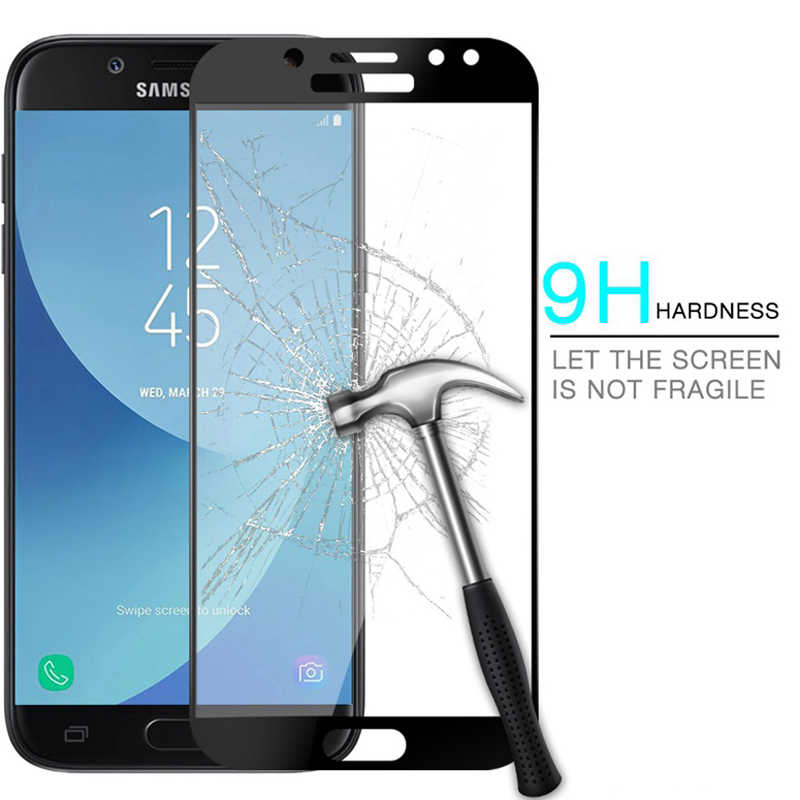 Samsung Galaxy J7 Prime Uyumlu Zore Kenarları Kırılmaya Dayanıklı Cam Ekran Koruyucu - 1