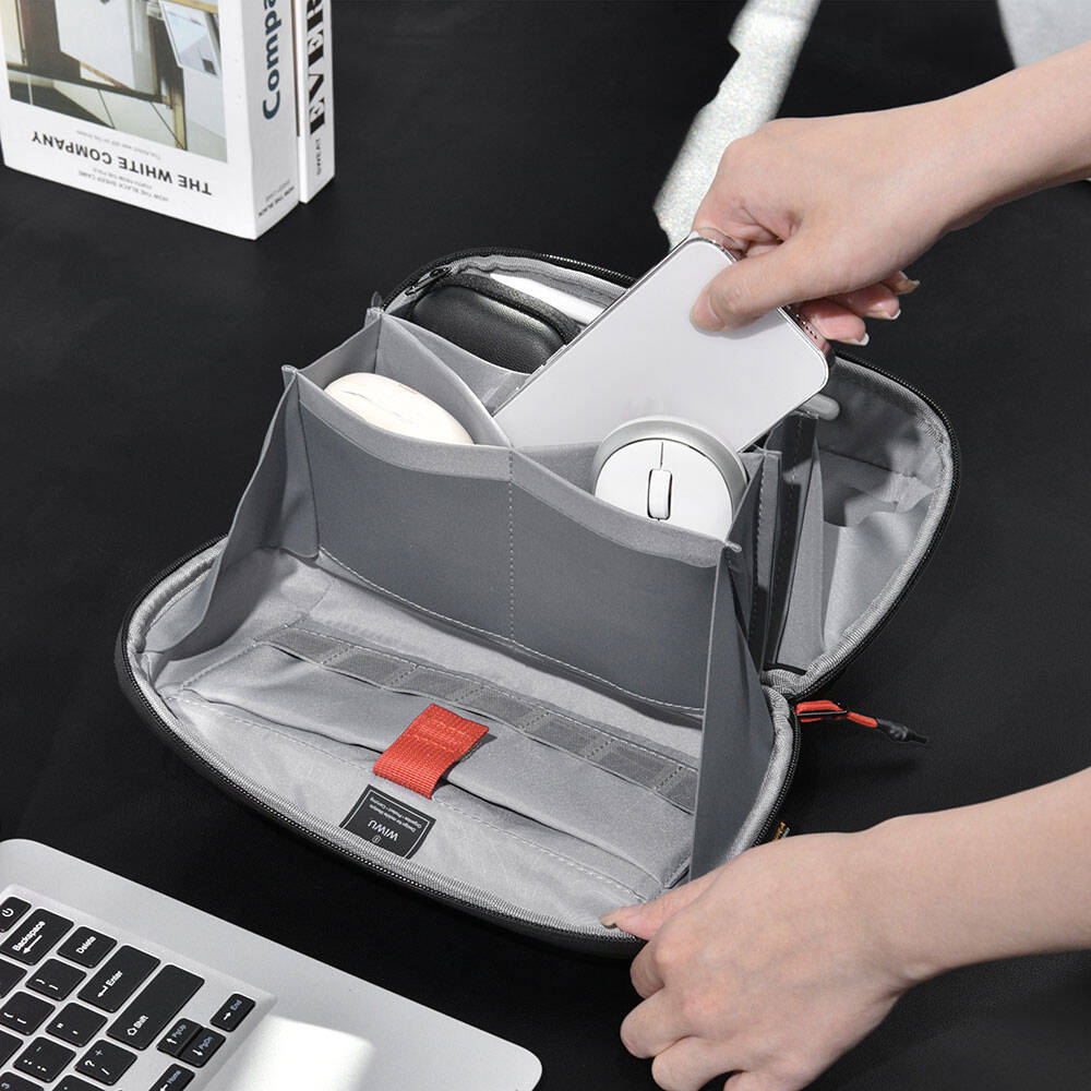 Wiwu Warriors Tech Pouch X Pro Dupont Cordura 1000D Naylon Kumaş Macbook Aksesuar Çantası - 10
