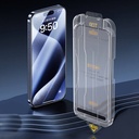 Apple iPhone 12 Uyumlu Wiwu SQ-008 Oleofobik Easy Install Darbeye Karşı Dayanıklı Temperli Cam Ekran Koruyucu + Kolay Uygulama Aparatlı - 7