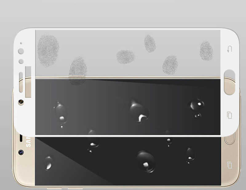 Samsung Galaxy J7 Pro Uyumlu Zore Kenarları Kırılmaya Dayanıklı Cam Ekran Koruyucu - 2