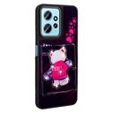 Xiaomi Redmi Note 12 4G Uyumlu Kılıf Parlayan Kabartmalı İkonik Figürlü Zore Amas Silikon Kapak - 4