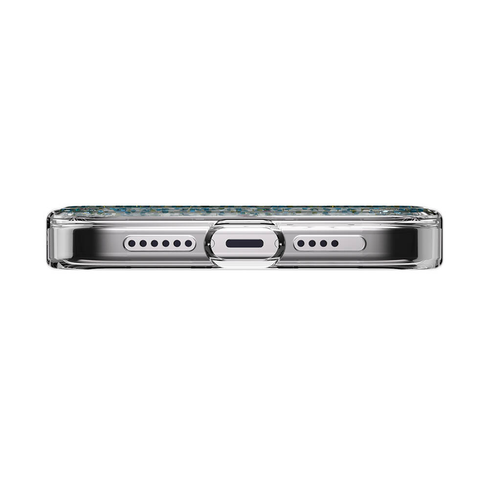 Apple iPhone 15 Pro Max Uyumlu Kılıf Magsafe Şarj Özellikli Parlayan Simli Şeffaf Lisanslı Switcheasy Starfield-M Kapak - 8