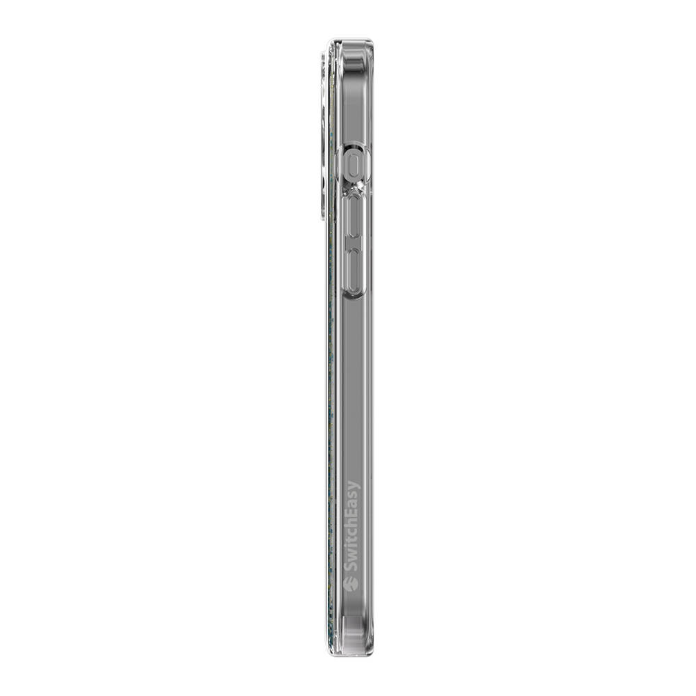 Apple iPhone 15 Pro Max Uyumlu Kılıf Magsafe Şarj Özellikli Parlayan Simli Şeffaf Lisanslı Switcheasy Starfield-M Kapak - 12