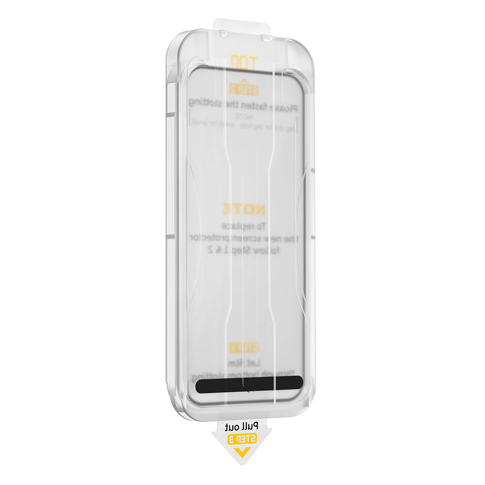 Apple iPhone 15 Pro Max Uyumlu Wiwu SQ-008 Oleofobik Easy Install Darbeye Karşı Dayanıklı Temperli Cam Ekran Koruyucu + Kolay Uygulama Aparatlı - 1