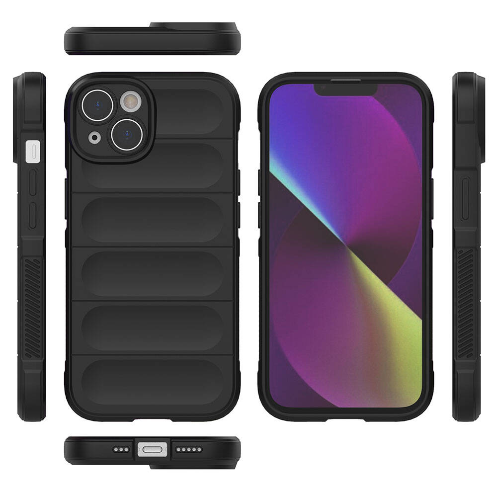 Apple iPhone 14 Uyumlu Kılıf Esnek TPU Oyuklu Arka Yüzey Tasarımlı Zore Etnik Silikon Kapak - 10