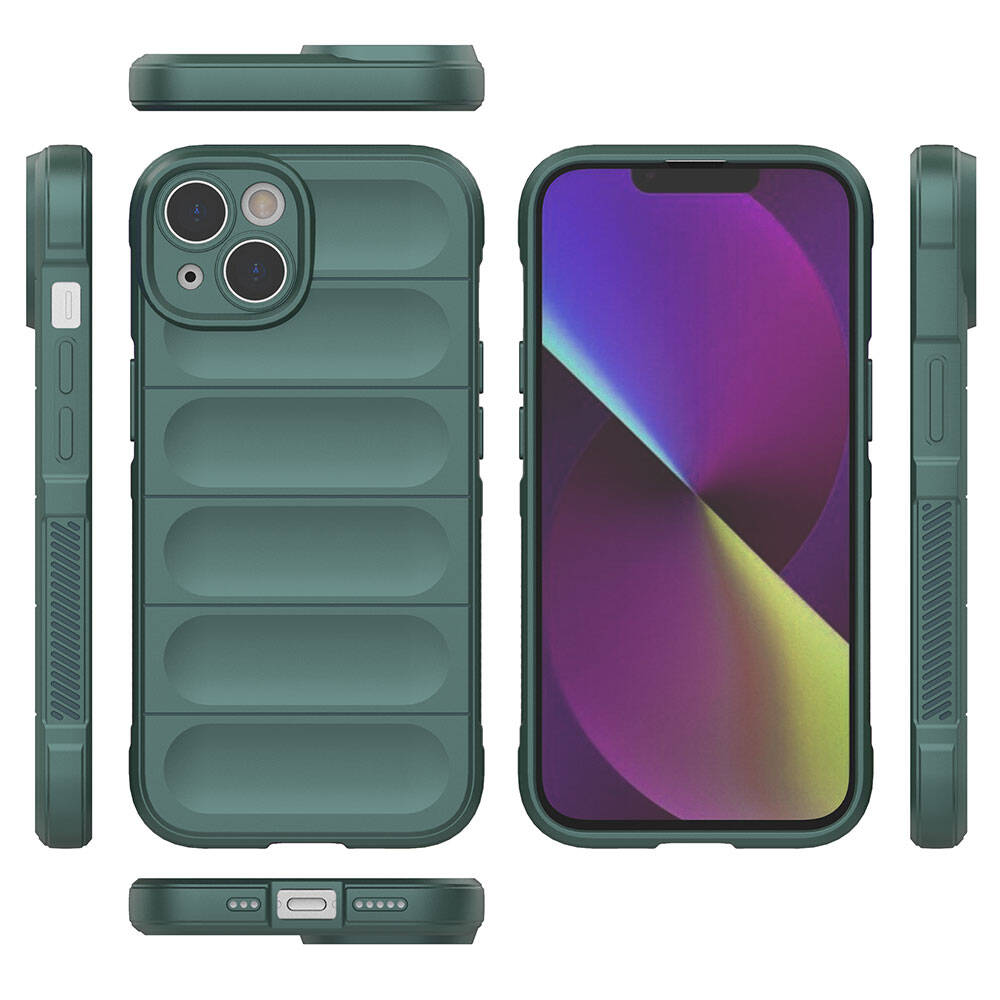 Apple iPhone 14 Uyumlu Kılıf Esnek TPU Oyuklu Arka Yüzey Tasarımlı Zore Etnik Silikon Kapak - 12