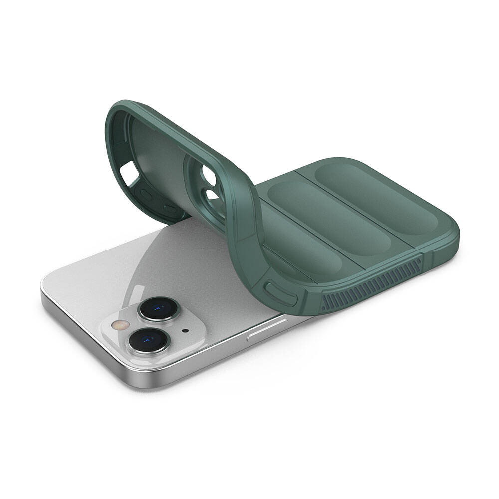 Apple iPhone 14 Uyumlu Kılıf Esnek TPU Oyuklu Arka Yüzey Tasarımlı Zore Etnik Silikon Kapak - 38