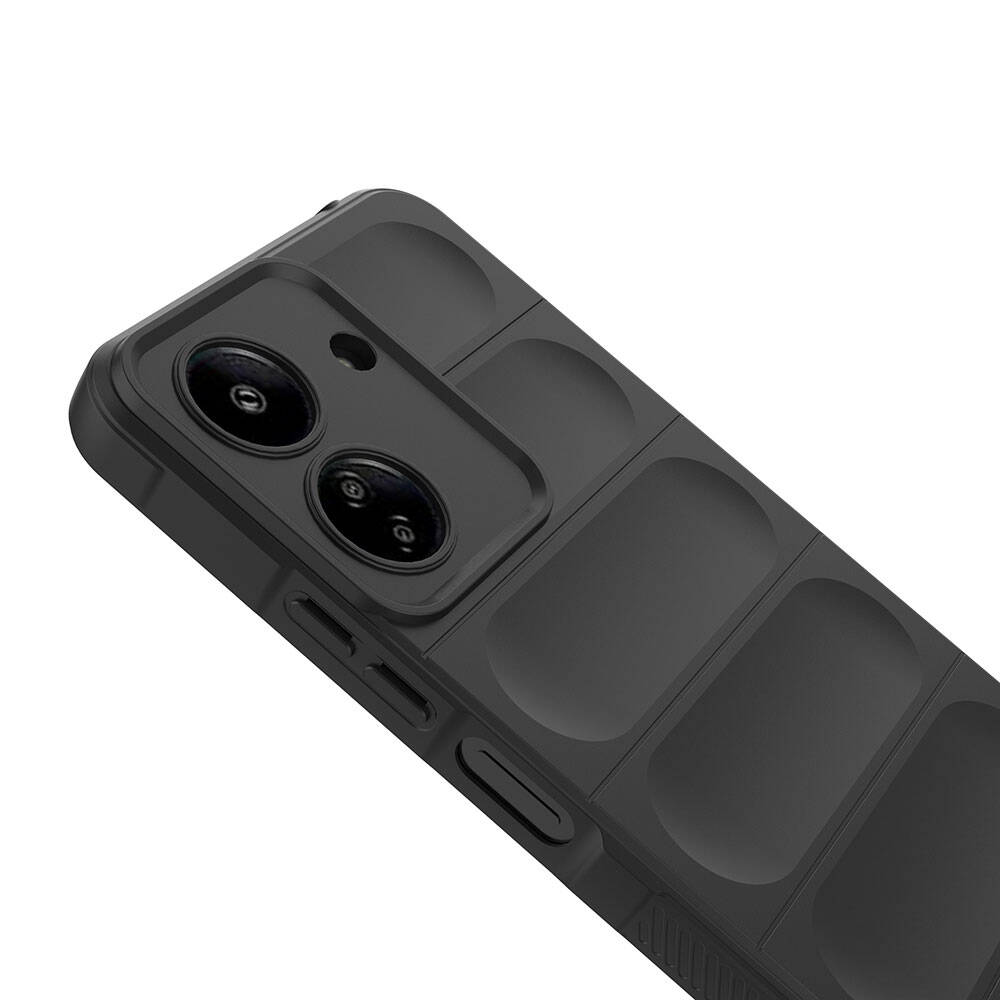 Xiaomi Redmi 13C Uyumlu Kılıf Esnek TPU Oyuklu Arka Yüzey Tasarımlı Zore Etnik Silikon Kapak - 11