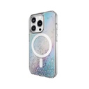 Apple iPhone 15 Pro Uyumlu Kılıf Magsafe Şarj Özellikli Parlayan Simli Şeffaf Lisanslı Switcheasy Starfield-M Kapak - 3