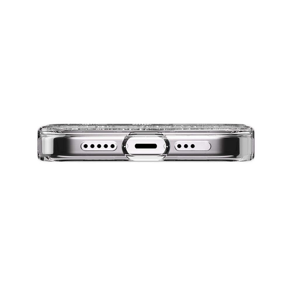 Apple iPhone 15 Pro Uyumlu Kılıf Magsafe Şarj Özellikli Parlayan Simli Şeffaf Lisanslı Switcheasy Starfield-M Kapak - 8