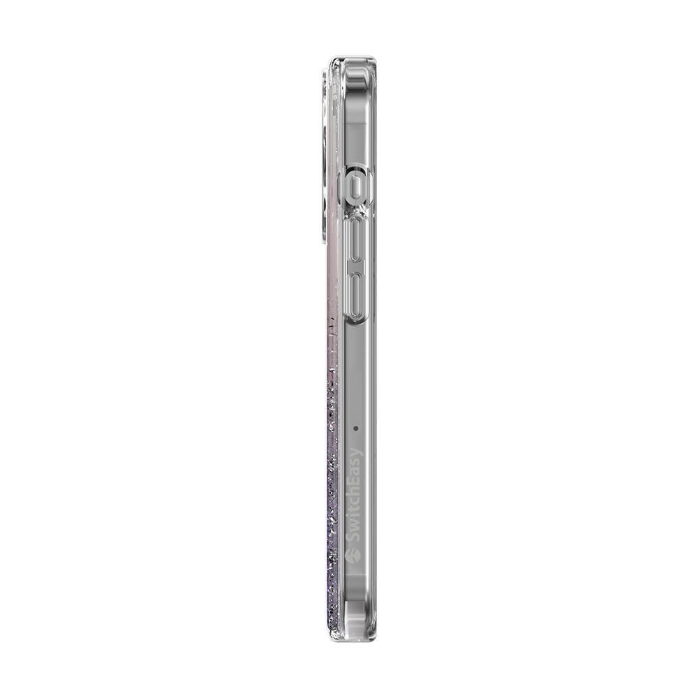 Apple iPhone 15 Pro Uyumlu Kılıf Magsafe Şarj Özellikli Parlayan Simli Şeffaf Lisanslı Switcheasy Starfield-M Kapak - 9