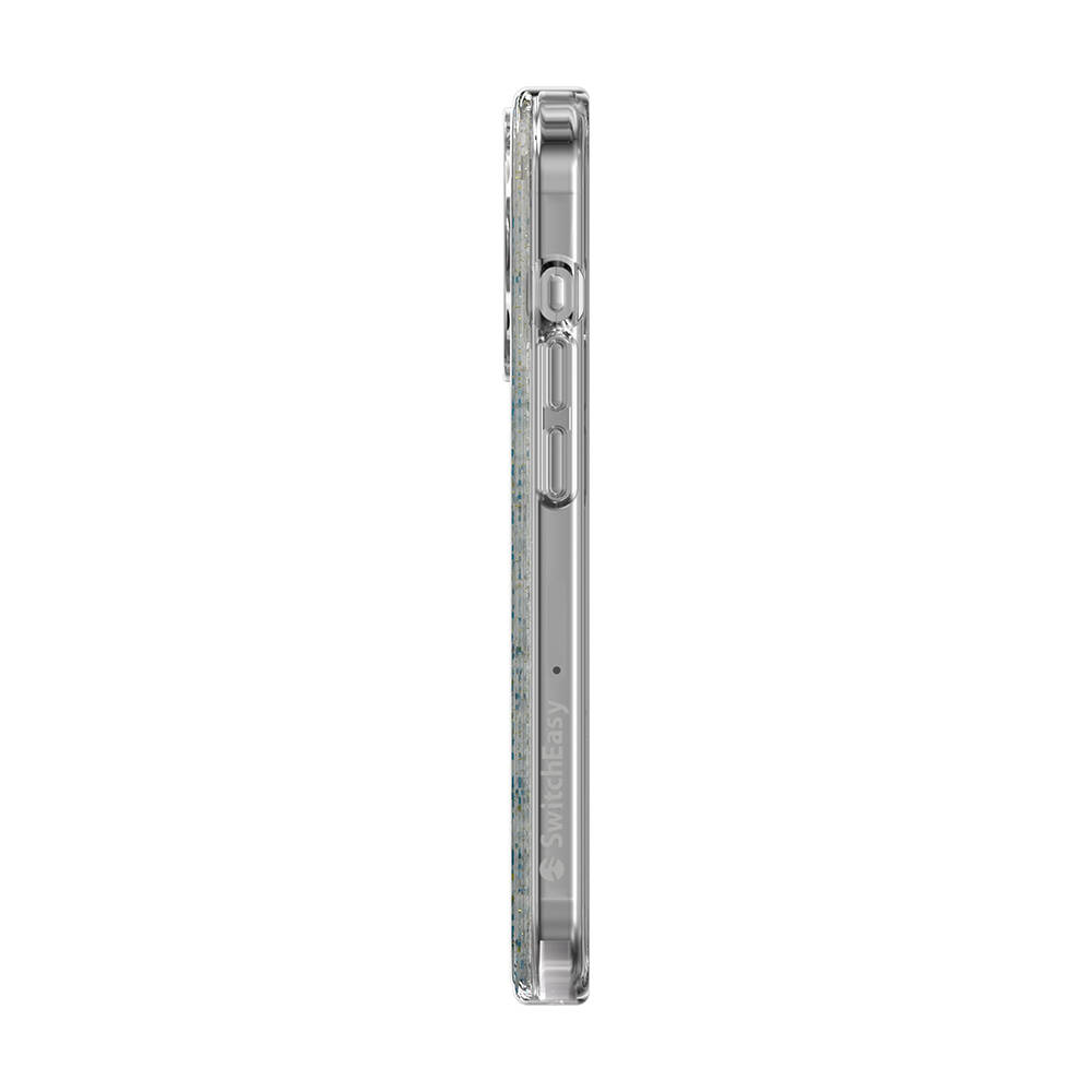 Apple iPhone 15 Pro Uyumlu Kılıf Magsafe Şarj Özellikli Parlayan Simli Şeffaf Lisanslı Switcheasy Starfield-M Kapak - 10