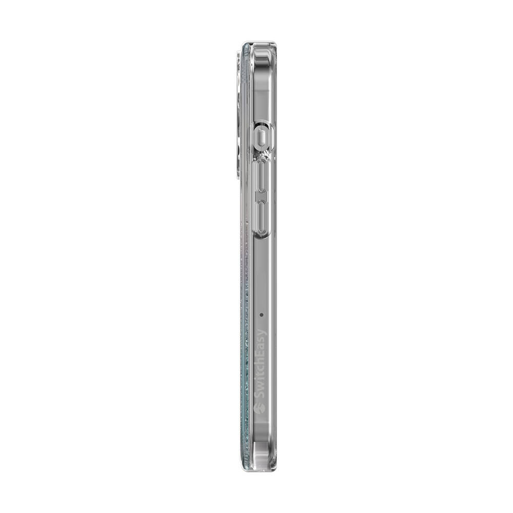 Apple iPhone 15 Pro Uyumlu Kılıf Magsafe Şarj Özellikli Parlayan Simli Şeffaf Lisanslı Switcheasy Starfield-M Kapak - 11