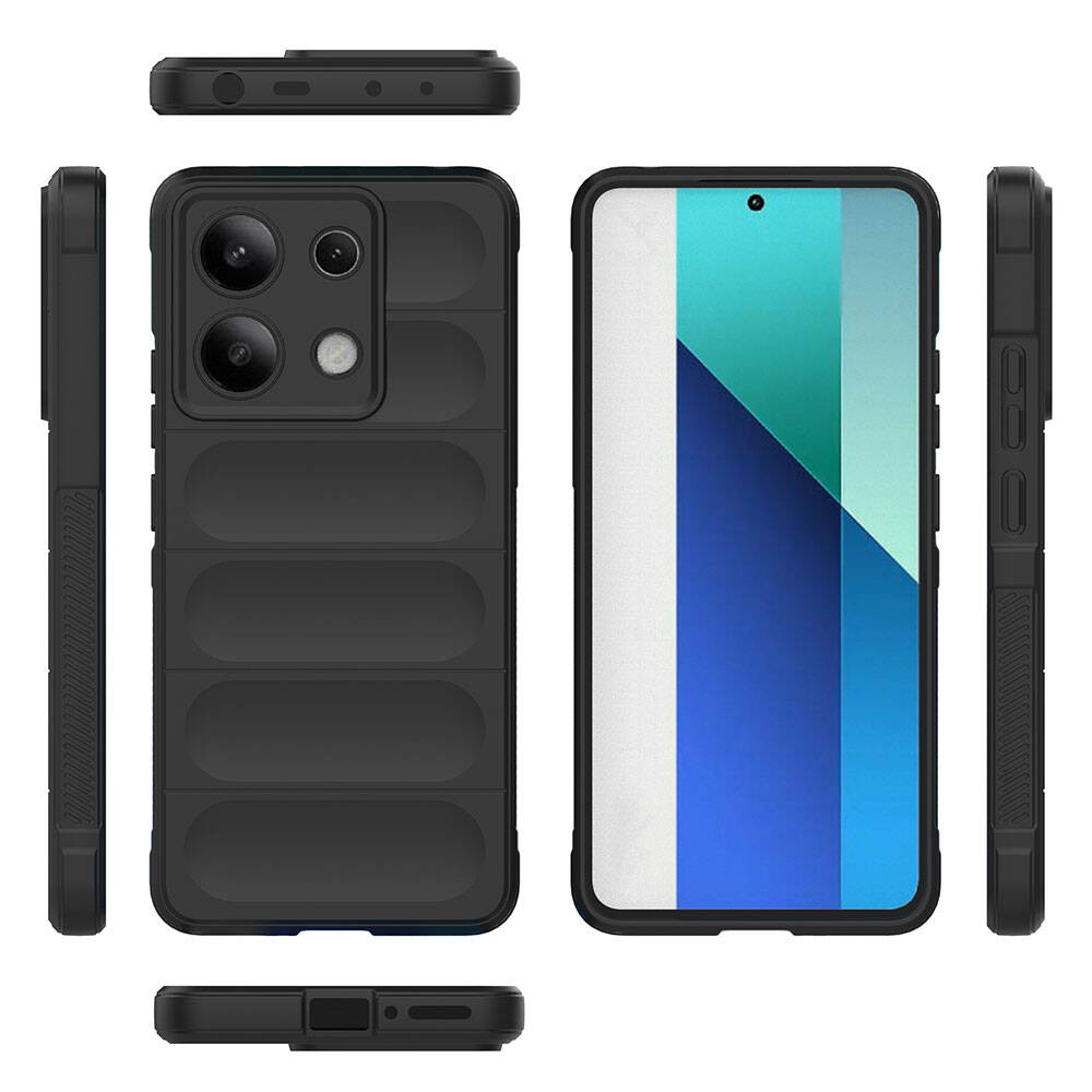 Xiaomi Redmi Note 13 4G Kılıf Esnek TPU Oyuklu Arka Yüzey Tasarımlı Zore Etnik Silikon Kapak - 36