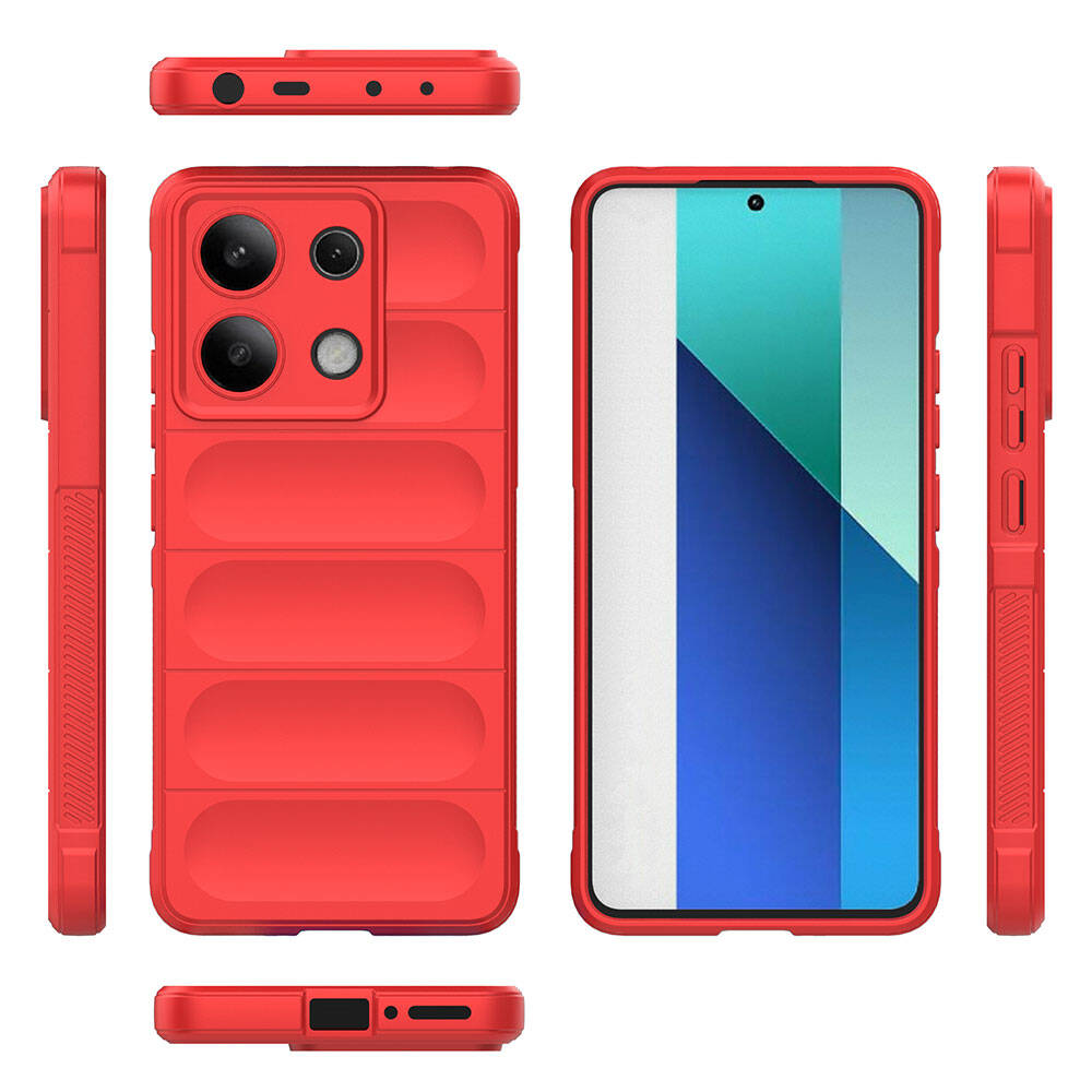 Xiaomi Redmi Note 13 4G Kılıf Esnek TPU Oyuklu Arka Yüzey Tasarımlı Zore Etnik Silikon Kapak - 37