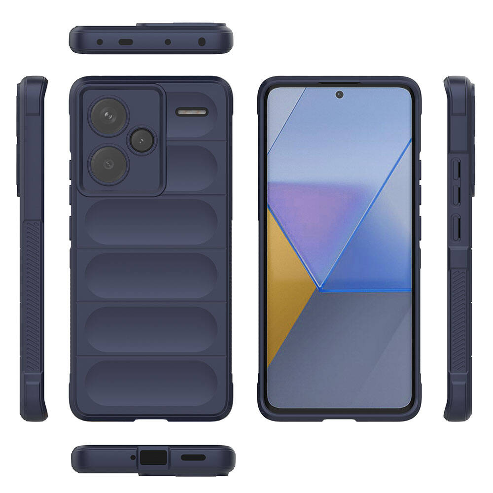 Xiaomi Redmi Note 13 Pro Plus 5G Uyumlu Kılıf Esnek TPU Oyuklu Arka Yüzey Tasarımlı Zore Etnik Silikon Kapak - 1