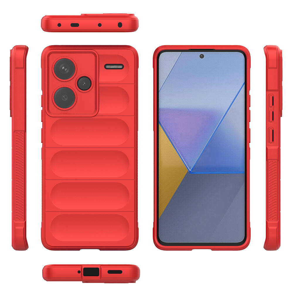 Xiaomi Redmi Note 13 Pro Plus 5G Uyumlu Kılıf Esnek TPU Oyuklu Arka Yüzey Tasarımlı Zore Etnik Silikon Kapak - 2