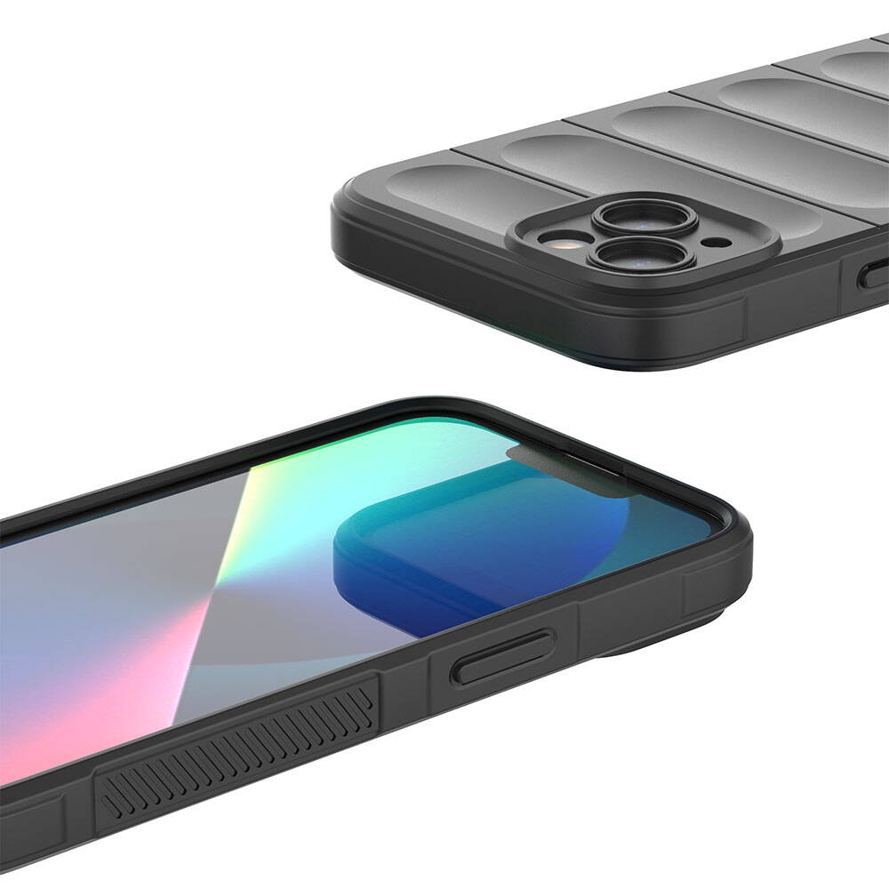 Apple iPhone 13 Uyumlu Kılıf Esnek TPU Oyuklu Arka Yüzey Tasarımlı Zore Etnik Silikon Kapak - 4