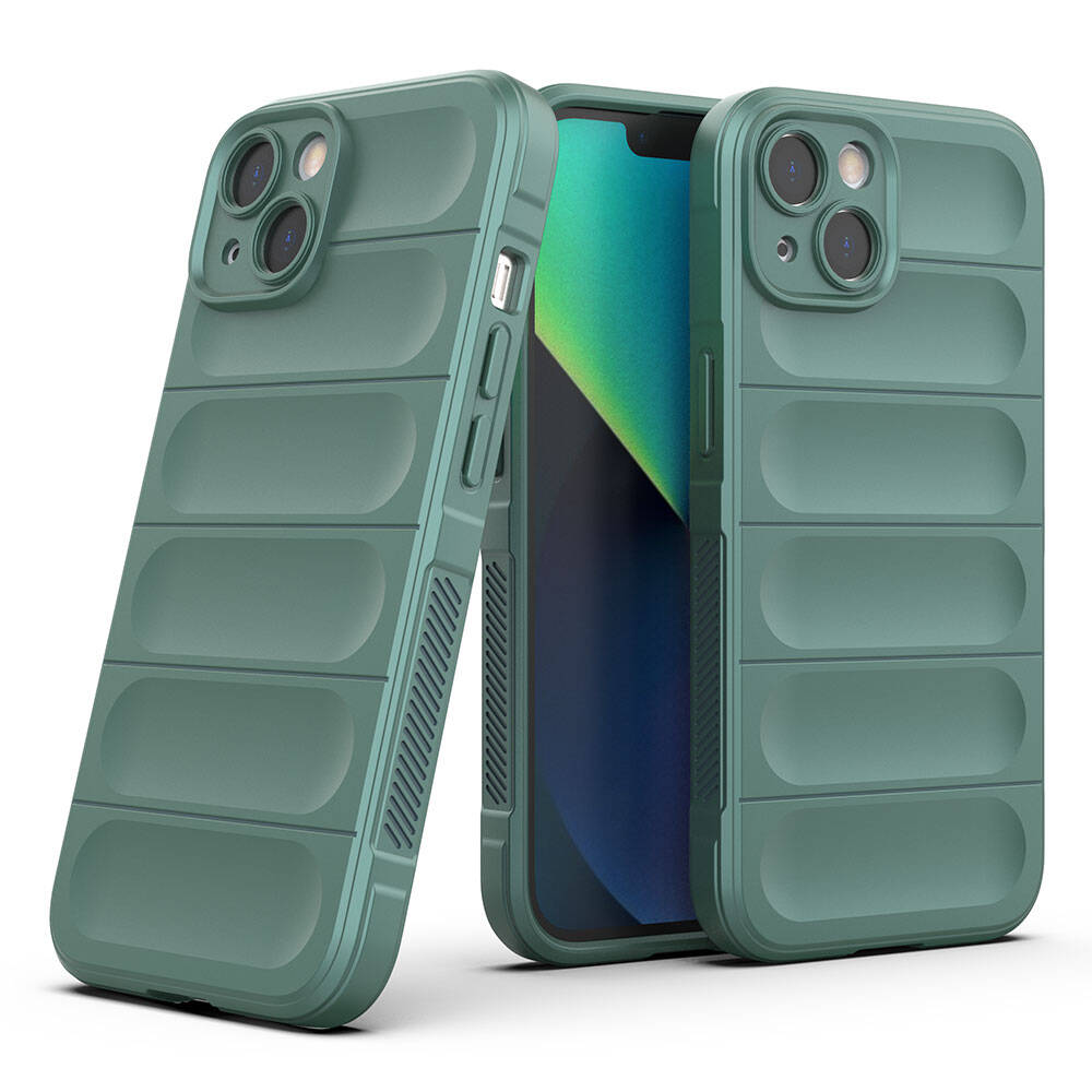 Apple iPhone 13 Uyumlu Kılıf Esnek TPU Oyuklu Arka Yüzey Tasarımlı Zore Etnik Silikon Kapak - 6