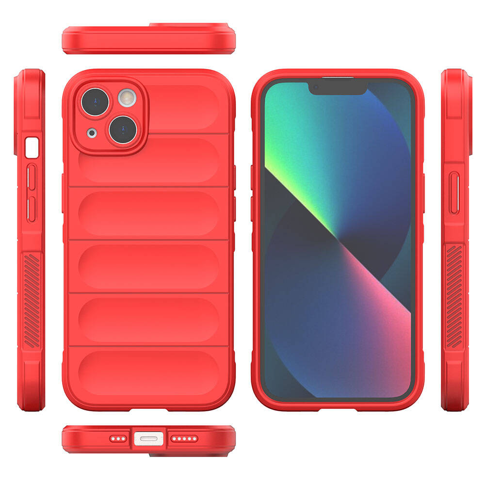 Apple iPhone 13 Uyumlu Kılıf Esnek TPU Oyuklu Arka Yüzey Tasarımlı Zore Etnik Silikon Kapak - 36