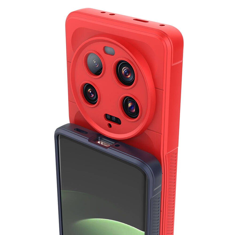 Xiaomi Mi 13 Ultra Uyumlu Kılıf Esnek TPU Oyuklu Arka Yüzey Tasarımlı Zore Etnik Silikon Kapak - 20