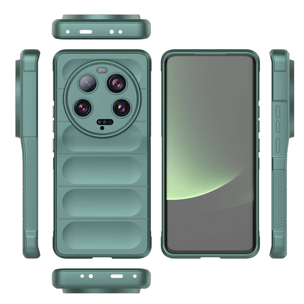 Xiaomi Mi 13 Ultra Uyumlu Kılıf Esnek TPU Oyuklu Arka Yüzey Tasarımlı Zore Etnik Silikon Kapak - 22