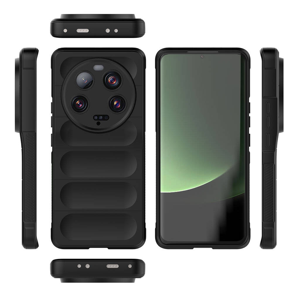 Xiaomi Mi 13 Ultra Uyumlu Kılıf Esnek TPU Oyuklu Arka Yüzey Tasarımlı Zore Etnik Silikon Kapak - 24